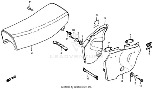 Seat + Side Cover 78-79 Schematic