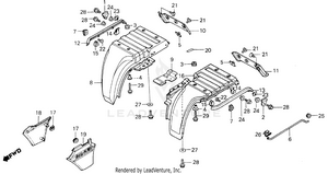 Rear Fender Schematic