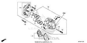 Front Brake Caliper (1) Schematic