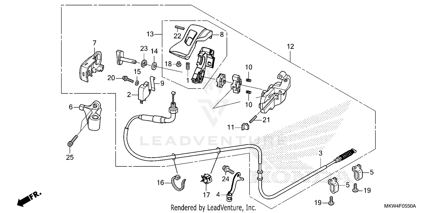 PARKING BRAKE LEVER