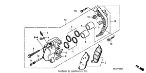 Front Brake Caliper Schematic