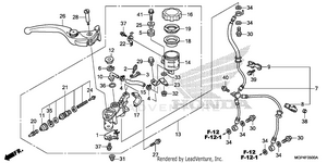Front Brake Master       Cylinder (1) Schematic