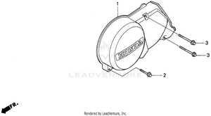 Left Crankcase Cover Schematic