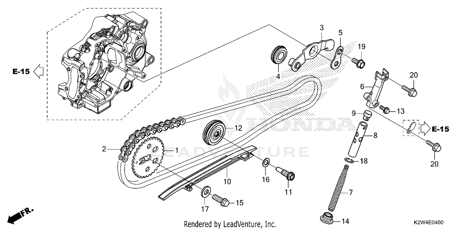 CAM CHAIN@TENSIONER