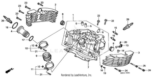 Cylinder Head (rr.) Schematic