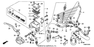 Front Brake Master Cylinder Schematic