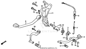 Gearshift Pedal + Brake Pedal Schematic