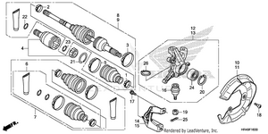 Front Knuckle@front Drive Shaft Schematic
