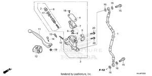 Front Brake Master       Cylinder Schematic