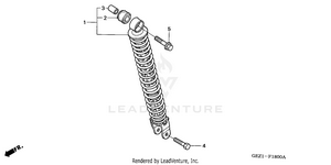 Rear Shock Absorber Schematic