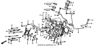 Front Cylinder Head 84-85 Schematic