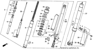 Front Fork 90 Schematic