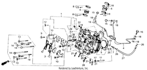 Front Cylinder Head Schematic