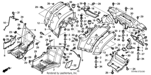 Rear Fender Schematic