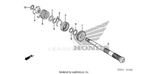 Kick Starter Spindle Schematic