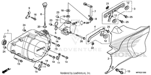 Left Crankcase Cover Schematic