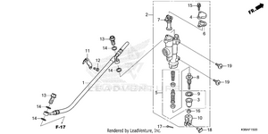 Rear Brake Master        Cylinder Schematic