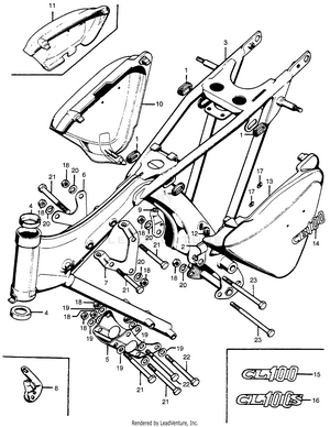Frame + Side Cover Schematic