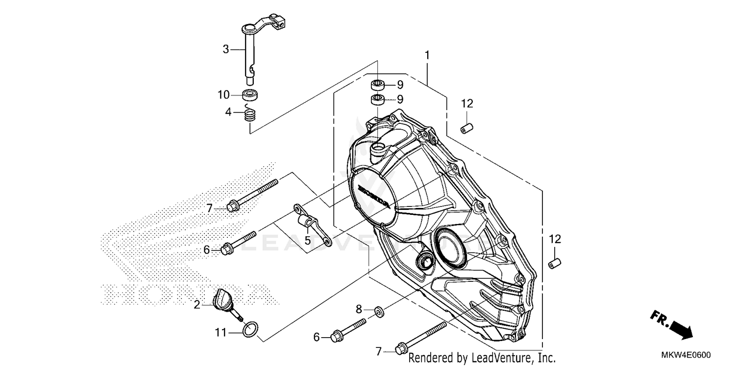 RIGHT CRANKCASE COVER    (1)