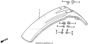 Front Fender Schematic