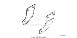 Swingarm Pivot Covers    (chrome W/gl Logo) Schematic