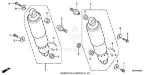 Rear Shock Absorber Schematic