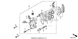 Front Brake Caliper Schematic