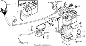 Wire Harness + Ignition Coil + Battery Schematic