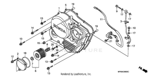 Right Crankcase Cover Schematic