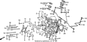 Front Cylinder Head Schematic