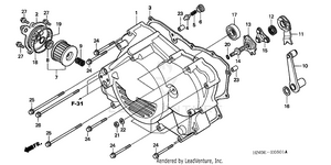 Front Crankcase Cover    (trx450fm) Schematic