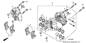 Front Brake Caliper (2) Schematic