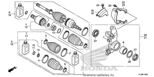 Front Knuckle@driveshaft Schematic