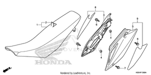 Seat + Side Cover Schematic