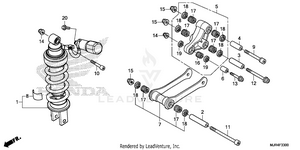 Rear Shock Absorber Schematic