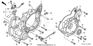Rear Crankcase Cover Schematic