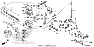 Front Brake Master       Cylinder Schematic