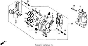 Front Brake Caliper Schematic