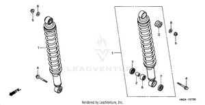 Rear Shock Absorber Schematic
