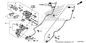 Rear Brake Caliper Schematic
