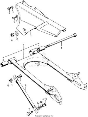 Swingarm + Chain Case Schematic