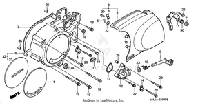 Left Crankcase Cover Schematic
