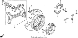 Rear Wheel 86-87 Schematic