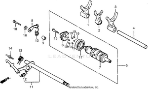 Gearshift Drum Schematic