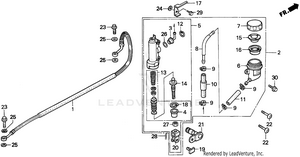 Rear Brake Master Cylinder Schematic