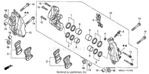 Front Brake Caliper Schematic