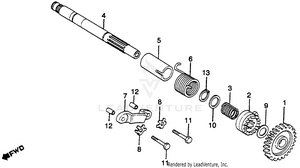 Kick Starter Spindle Schematic