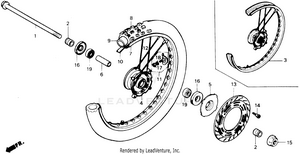 Front Wheel 86-89 Schematic