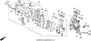 Front Brake Caliper Schematic