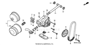 Oil Filter + Oil Pump Schematic